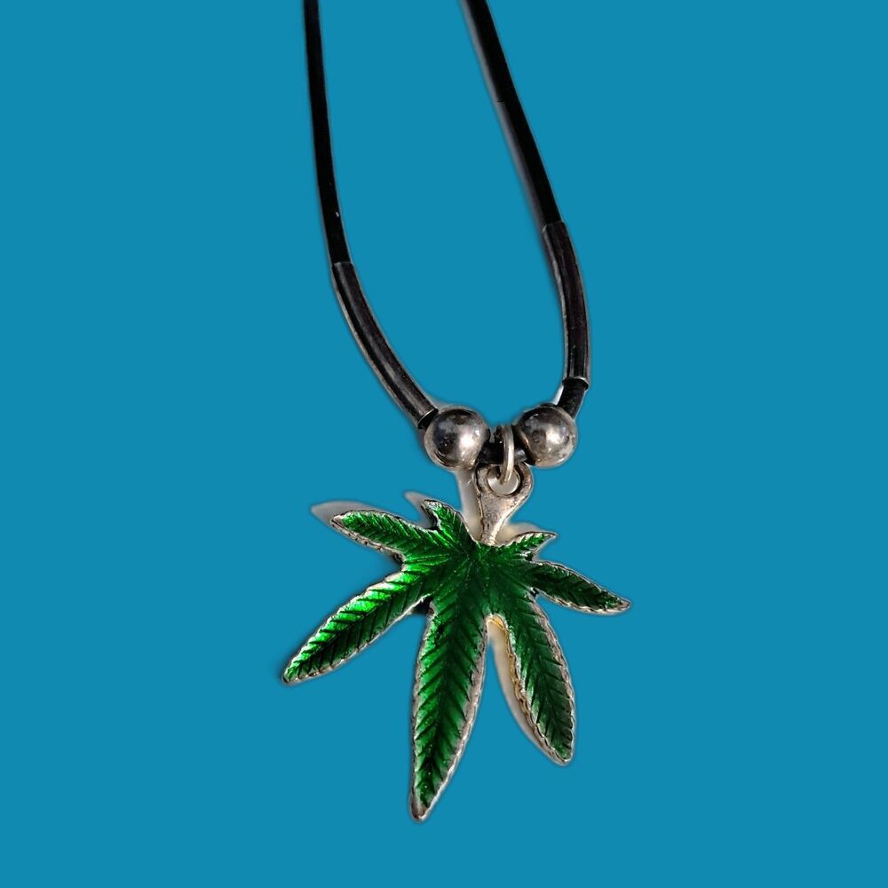 Necklace Green Leaf Fantasy Punk Costume Jewelry